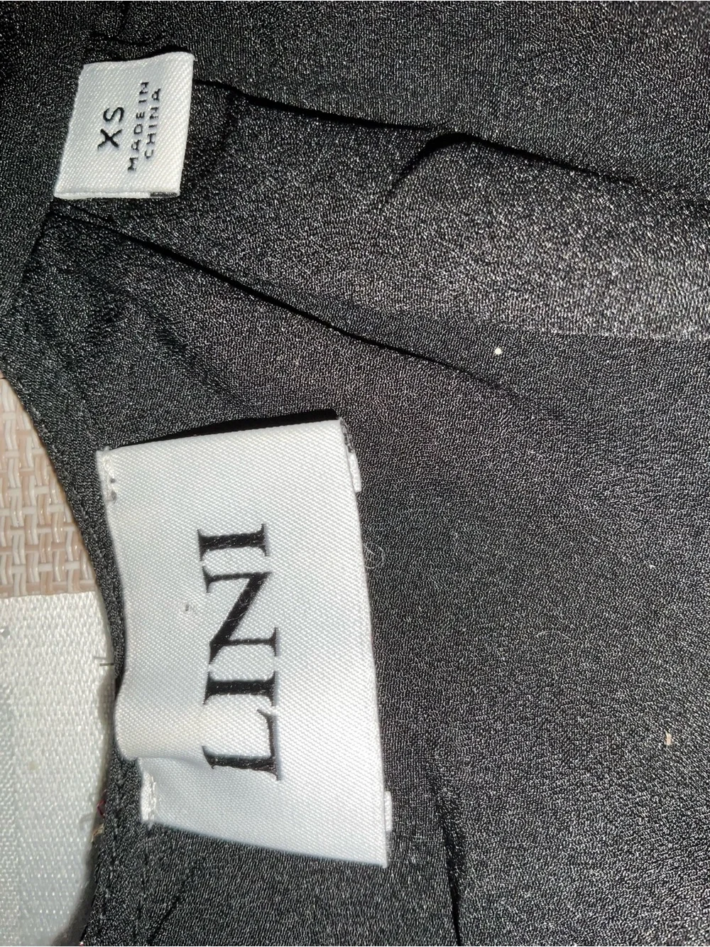 LINI Metallic Multi-Color Patterned Mini Dress on Black - Picture 3 of 3